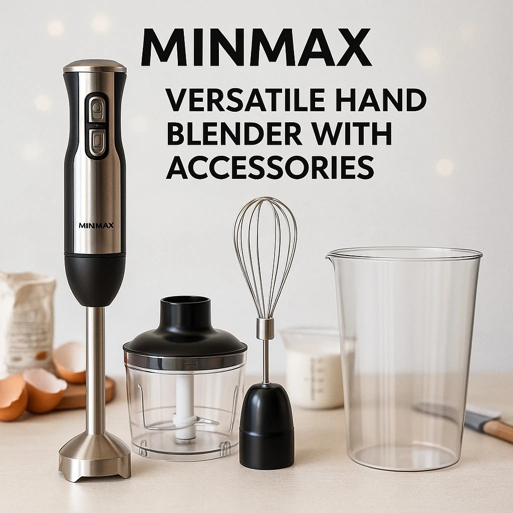 MINMAX 4 in 1 Stainless Steel Hand Blender 800W