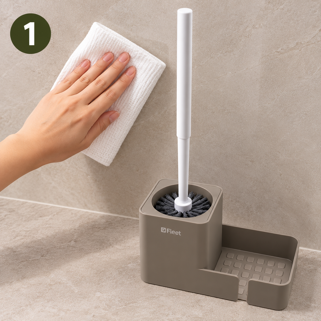 Wall Mounted Toilet Brush Set