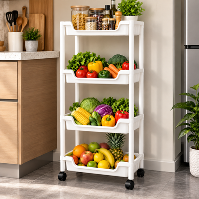 4 Tier Kitchen Bathroom Organizer Rack