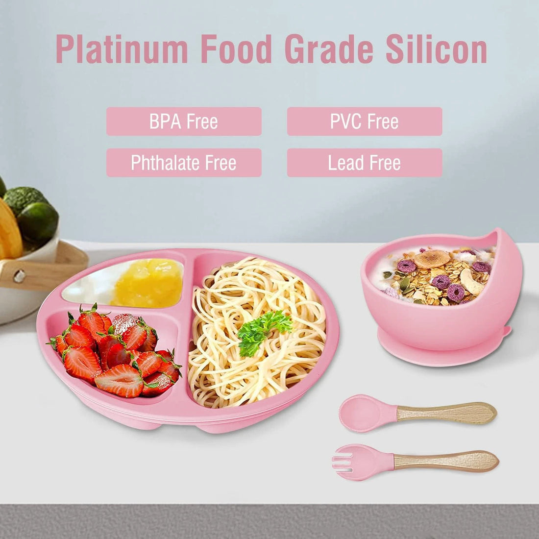 8 Pieces Baby Feeding Set