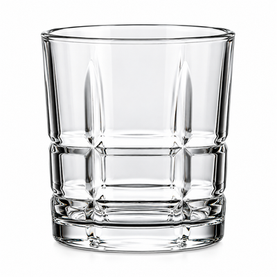 Crystal Clear Geometric Pattern Drinking Glasses Set of 6