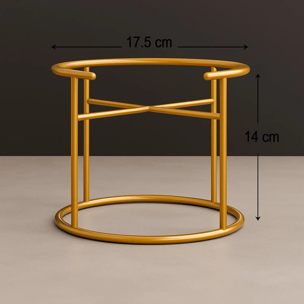 2.6L High Borosilicate Glass Beverage Dispenser with Gold Stand – Orange Water, Juice & Cocktails Server