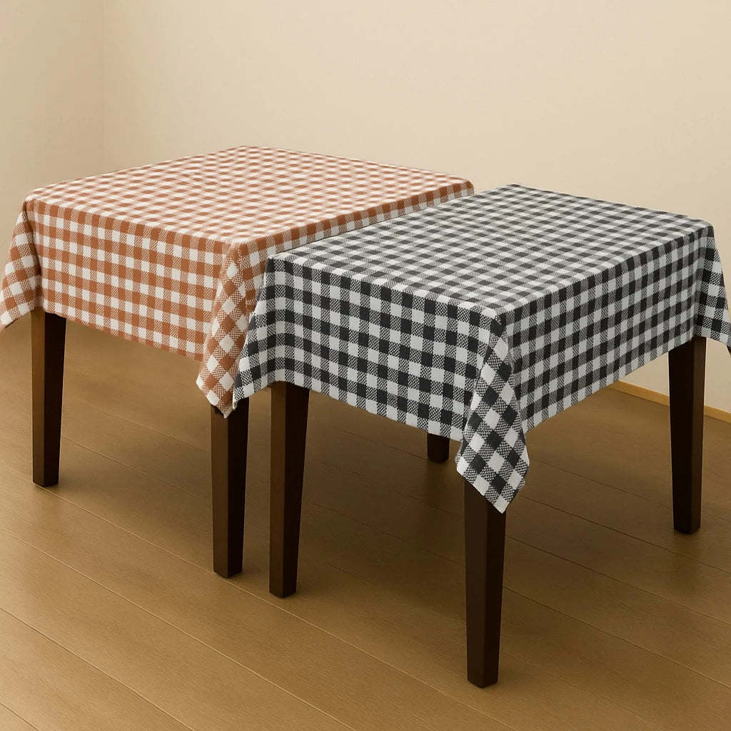 Waterproof Checkered Tablecloth – Easy-Clean, Spill-Resistant Table Cover for Kitchen, Dining & Outdoor Use