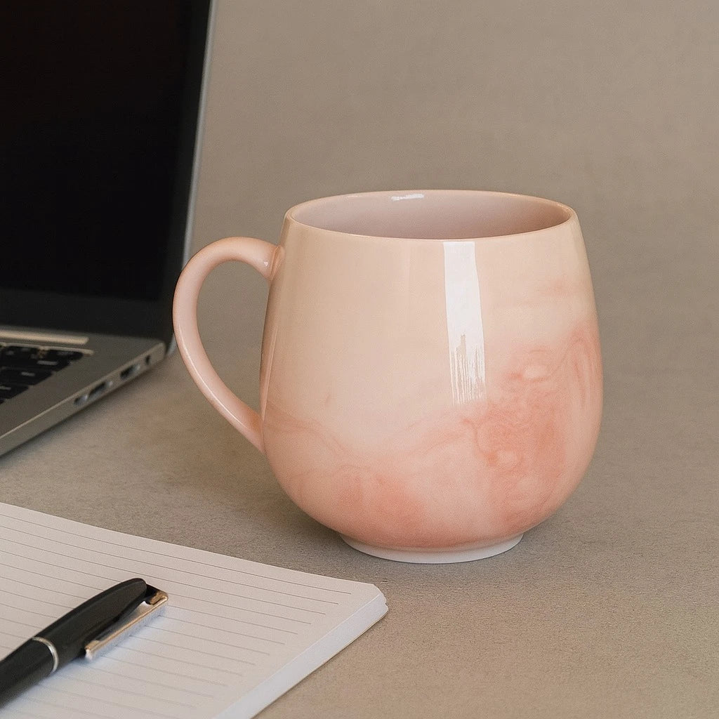 Pink Marble Ceramic Mug