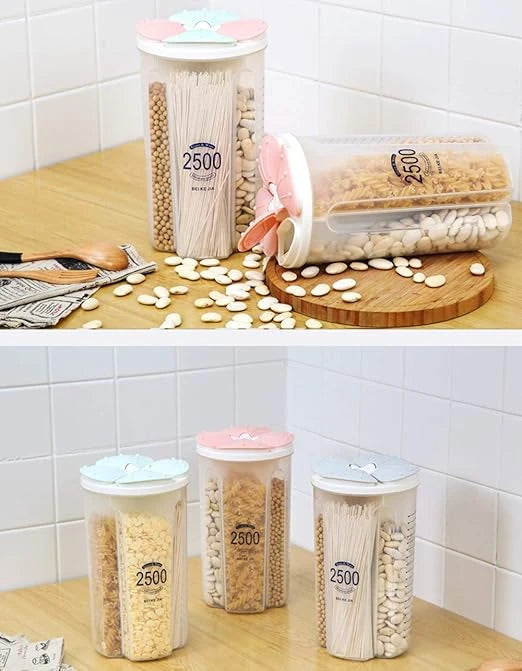 Airtight Food Container 2.5L Transparent Food Storage Box with Tight Seal for Pantry Organization Refrigerator and Daily Use