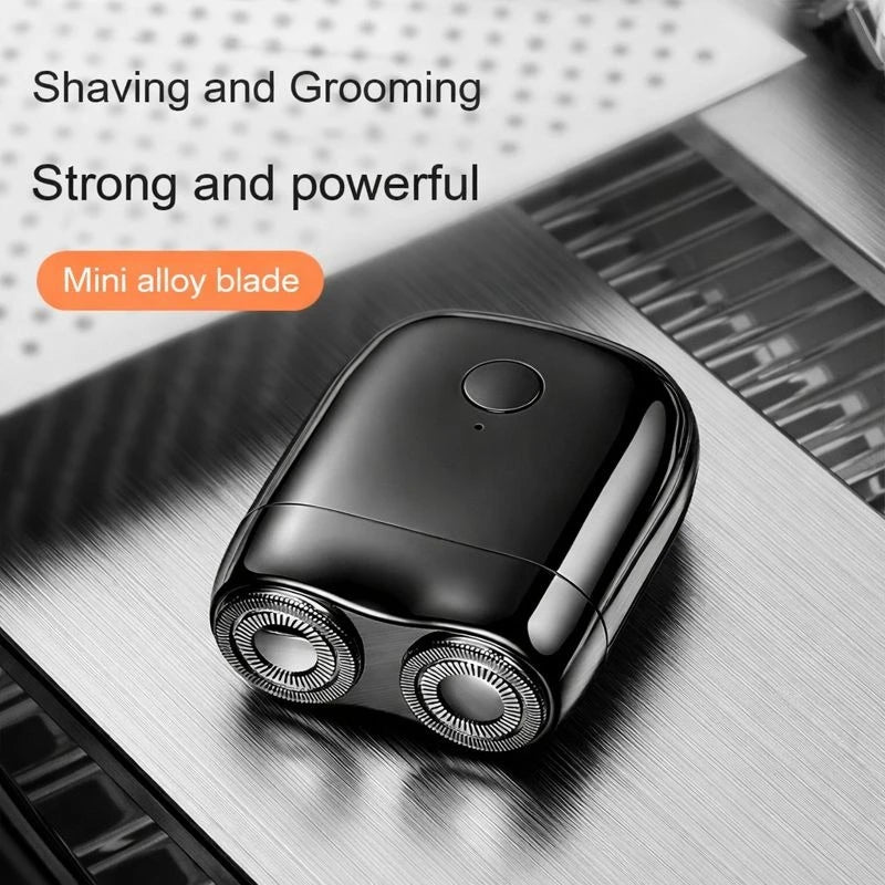 Mini Electric Shaver – Dual Head Magnetic Razor for Face & Travel Use