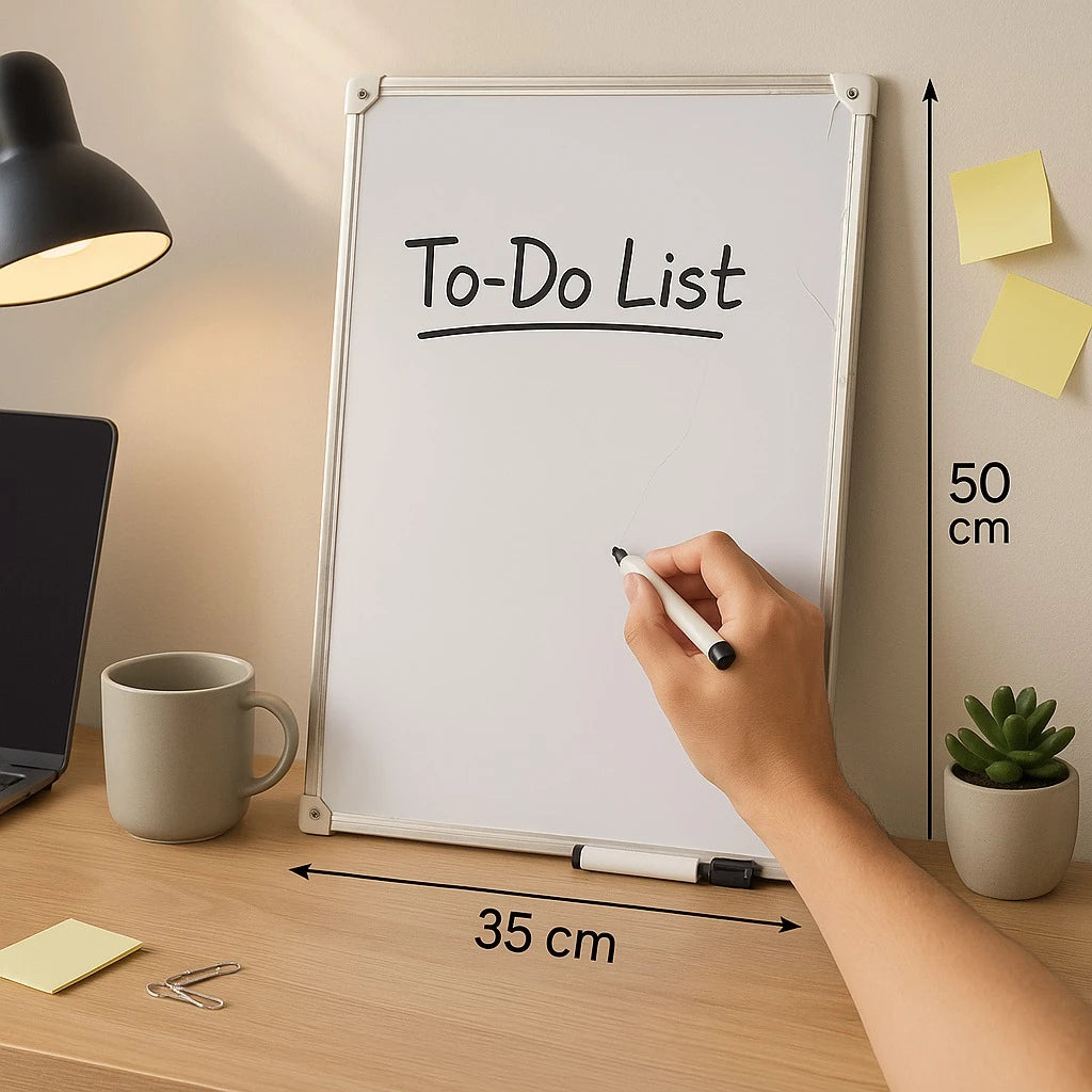 Whiteboard with Attached Pen
