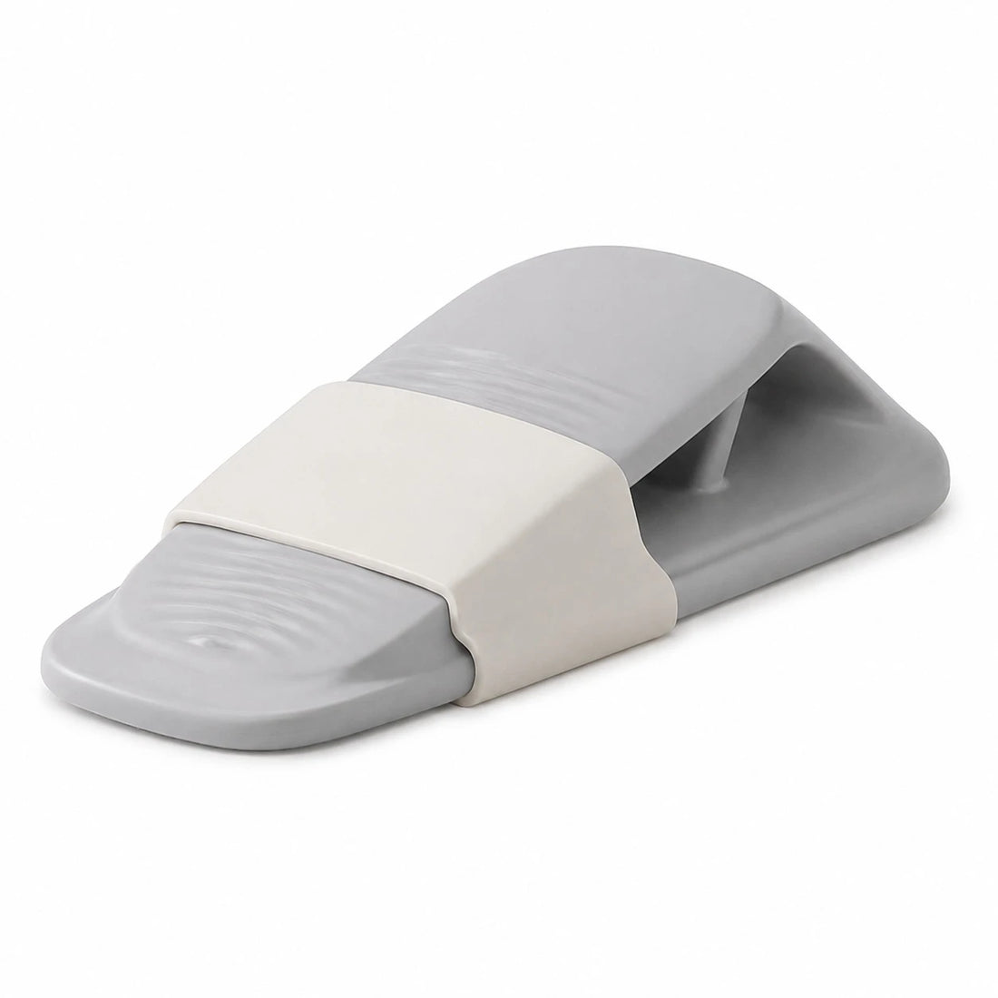 Non Slip TPR Rubber Door Stopper Wedge with Adhesive Storage Holder Anti Slip Door Stop