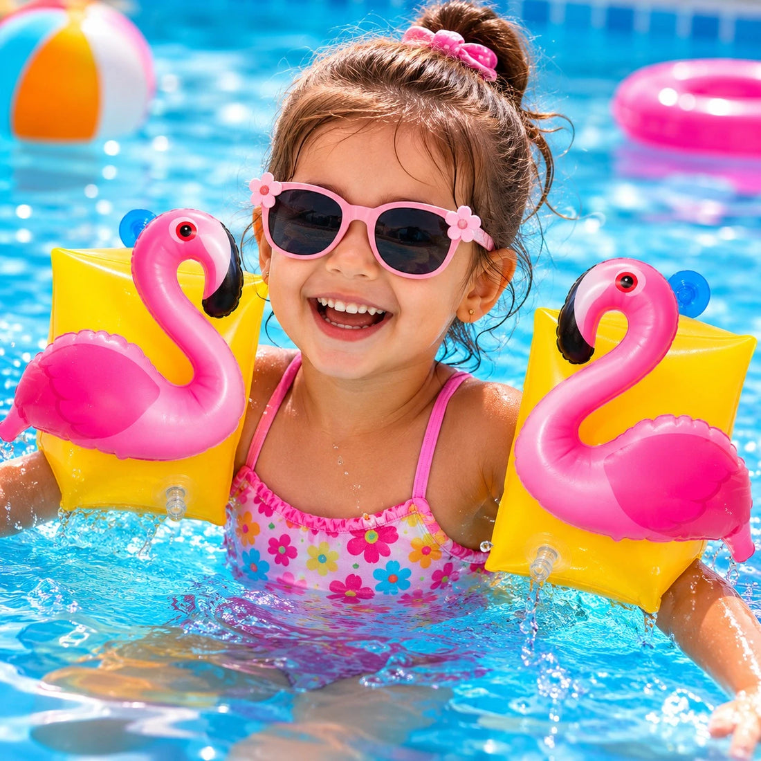 Kids Arm Floaties Inflatable Swimming Arm Bands Water Wings Pool Beach Swim Training Water Play Floats