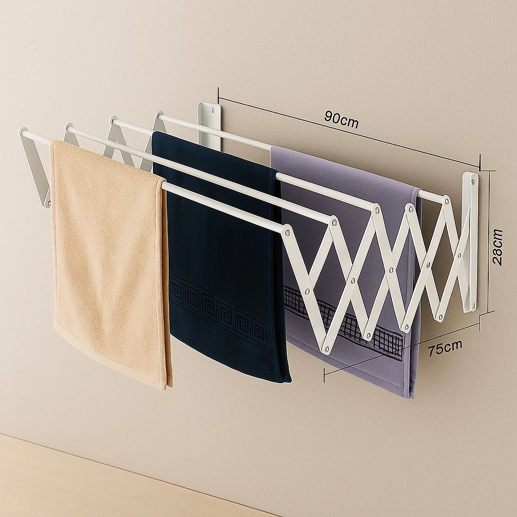 Iron Wall Mounted Extendable Drying Rack
