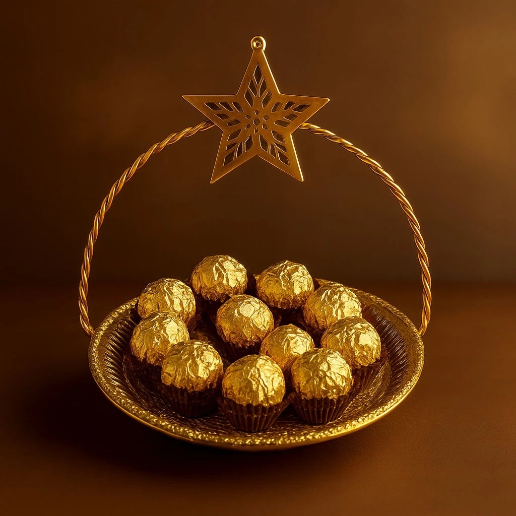 Gold Decorative Serving Stand