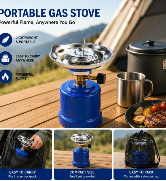backpack picnic burner camping hiking MalloMe Backpacking Stove - Portable Stove - Small Camp Single for Propane Butane Isobutane Fuel Canister while the large Camping Stove, Backpacking Stove, Foldable,