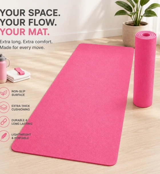 Buy Yoga Mat Non Slip Fitness Exercise Pilates Workout Training