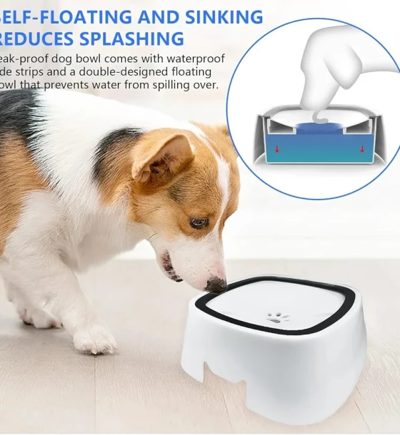 Buy Premium 1.5L Dog Water Bowl  Leak-Proof & Anti-Spill Design | Adawat LB