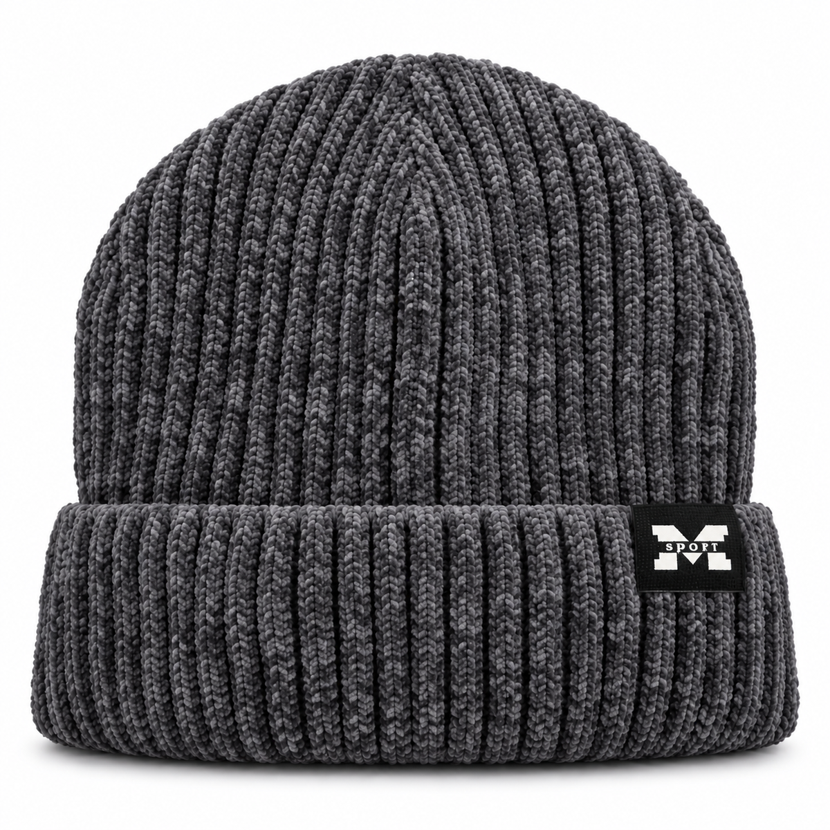 M Sport Ribbed Knitted Winter Beanie Hat