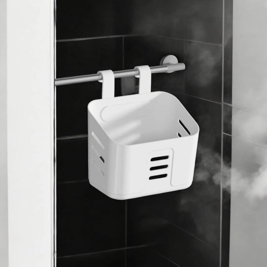 No Drill Wall Mounted Bathroom Storage Organizer Shelf for Kitchen Bathroom and Poolside