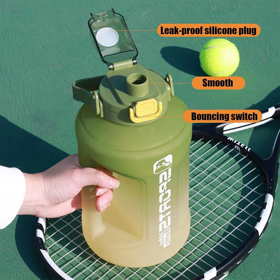 Gradient Sports Water Bottle 1.6L Large Capacity Motivational Water Bottle Fitness Gym Outdoor Drinking Bottle
