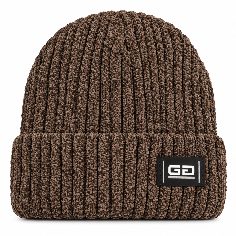 G Ribbed Knitted Winter Beanie Hat – 4 Colors