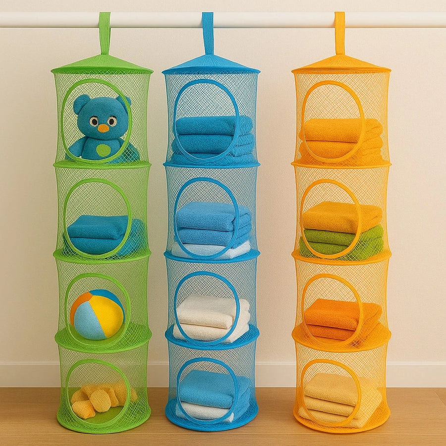 4Tier Hanging Mesh Organizer