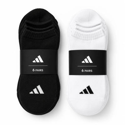 Adidas Socks Pack Ankle Socks 3 Pairs Black White Ankle Socks Set Cotton Sports Casual