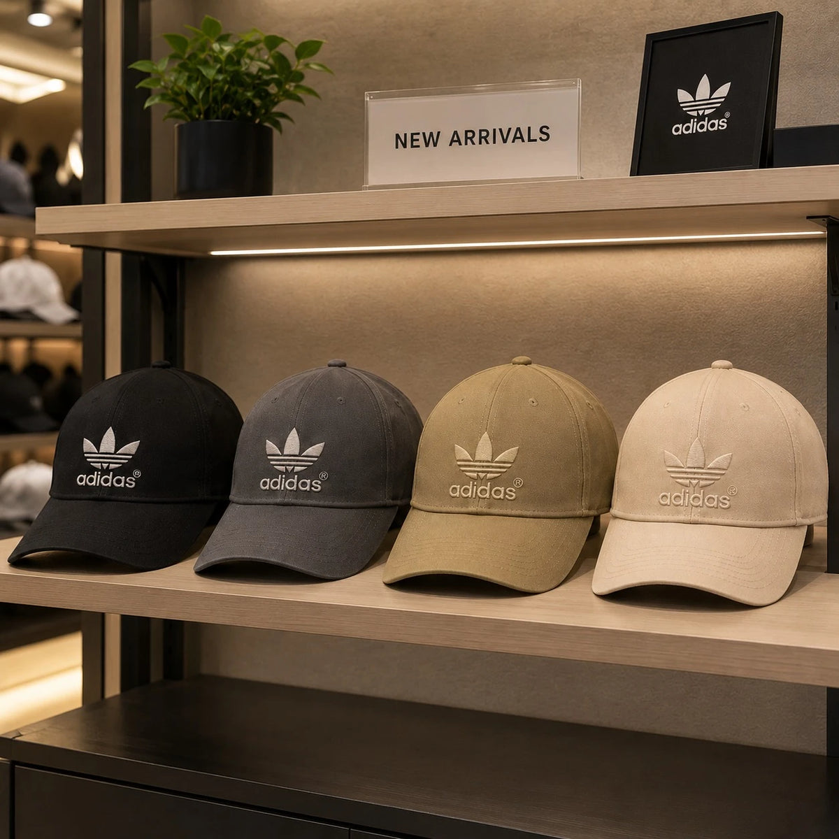 Adidas Style Polyester Baseball Cap for Men and Women  Adjustable Casual Sports Cap - Image 12