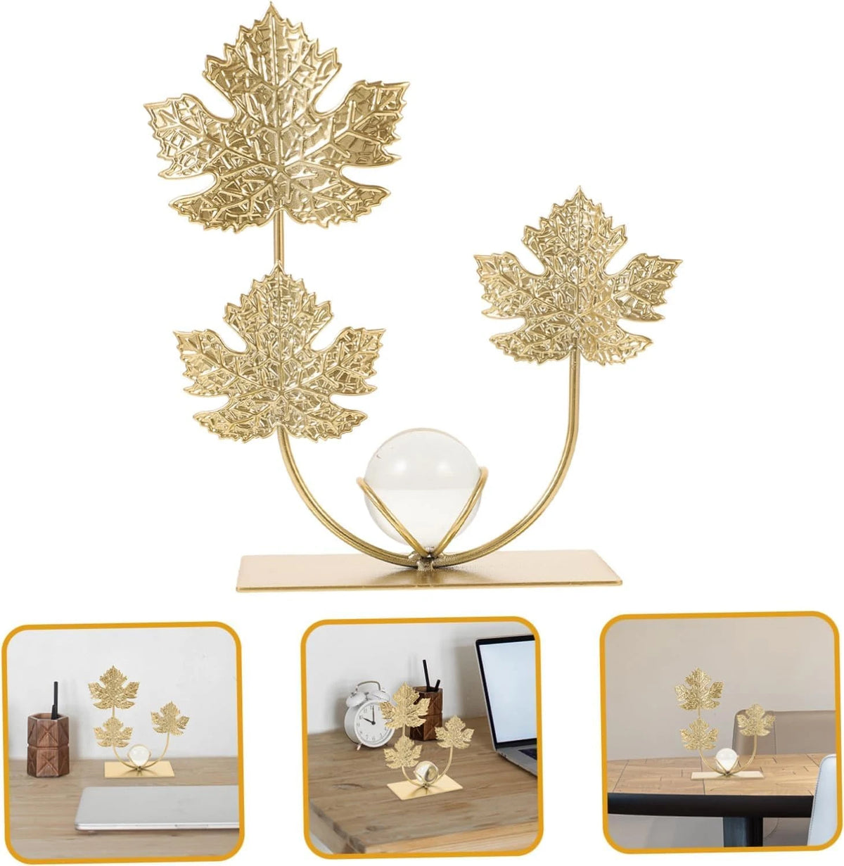 Gold Maple Leaf Sculpture