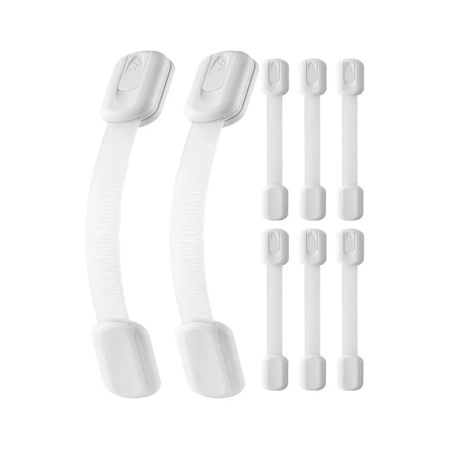 Child Safety Cabinet Drawer Lock Strap Adjustable Adhesive Baby Proof Lock (1 Piece)