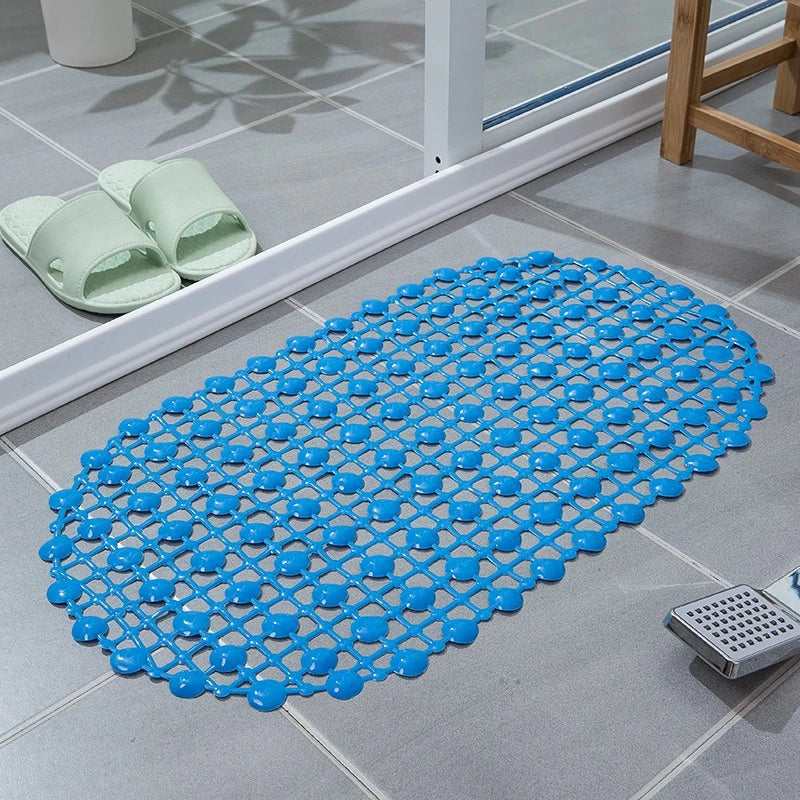 Anti-Slip PVC Bath Mat with Suction Cups – Drainage Safety Design for Bathroom & Shower (67 × 37 cm) - Image 11