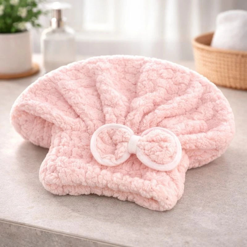 Cotton Turban Dry Hair Travel Cap Soft Absorbent Shower Bath Hair Towel hair styler