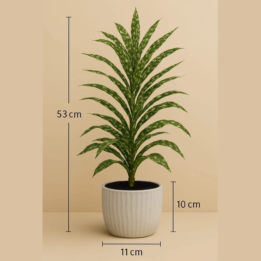 Artificial Plant in Ribbed Pot– 52 cm