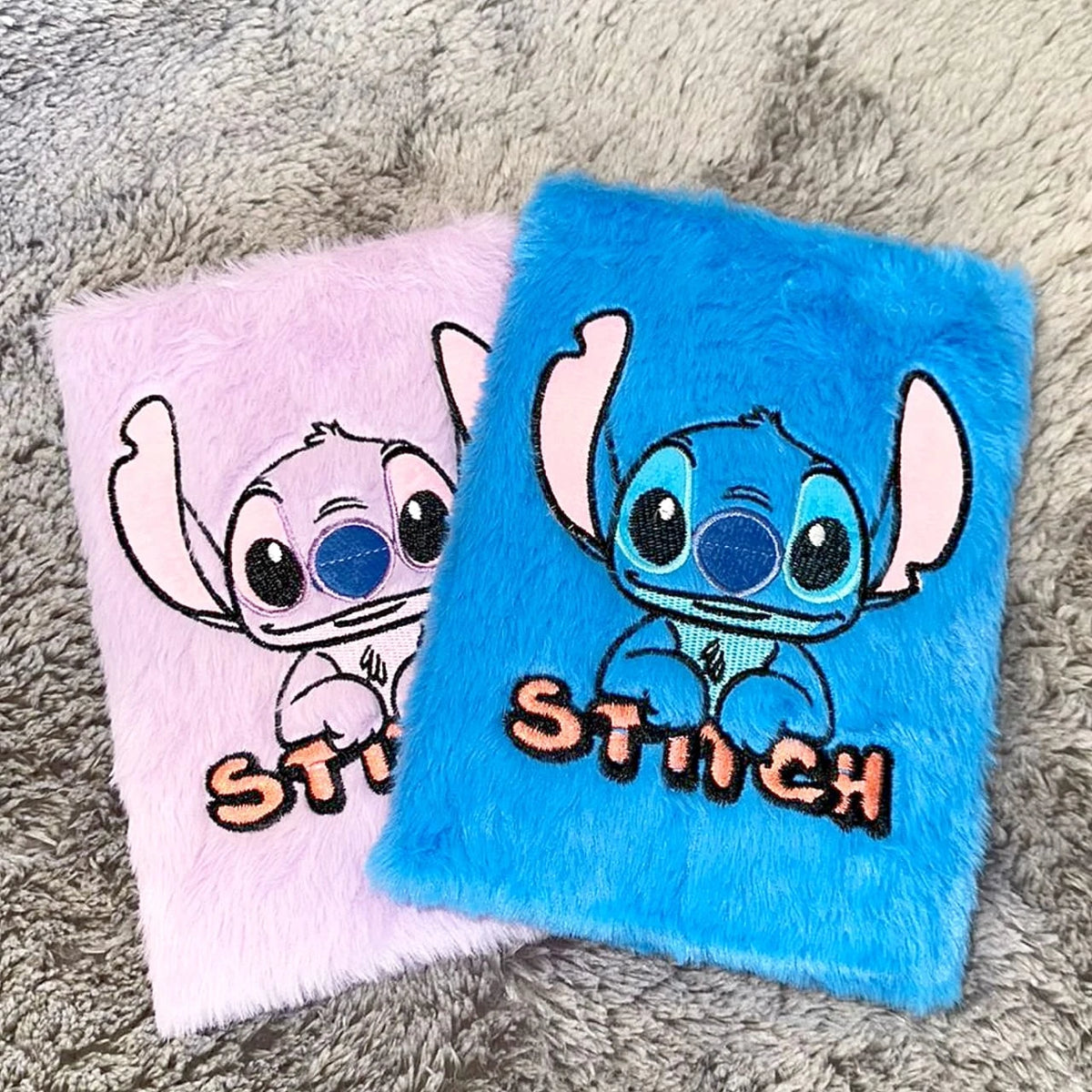 Plush Stitch Notebook A5 Size – Suitable for Traveling, Easy to Carry - Image 1