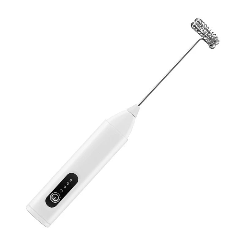 Electric Milk Frother – Handheld Stainless Steel Whisk