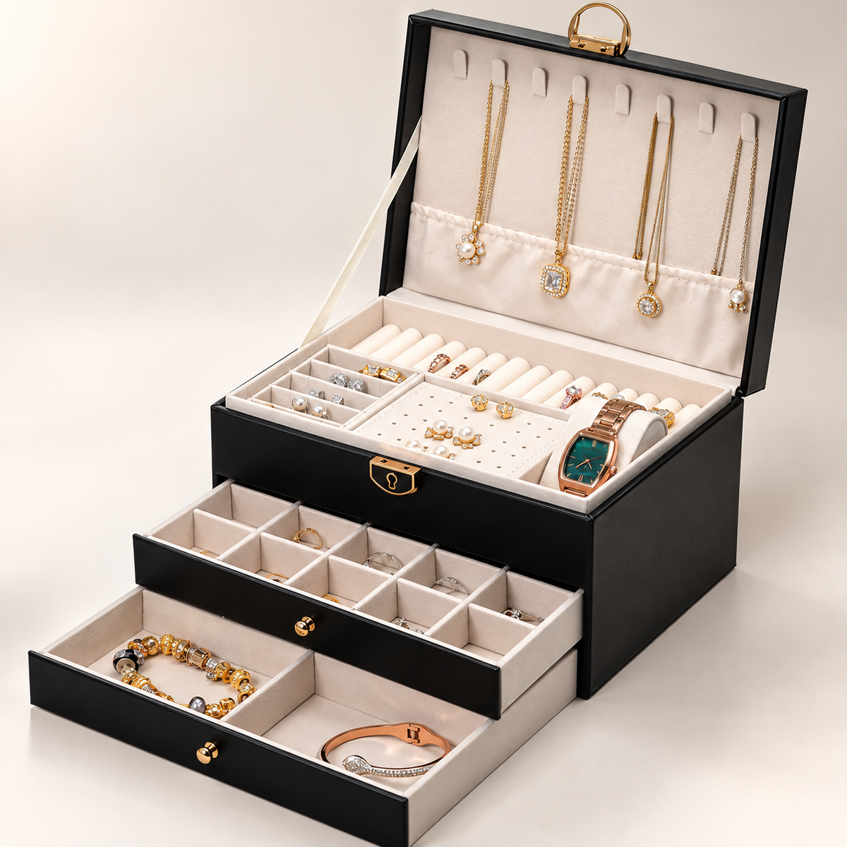 Multi Layer Jewelry Organizer Box