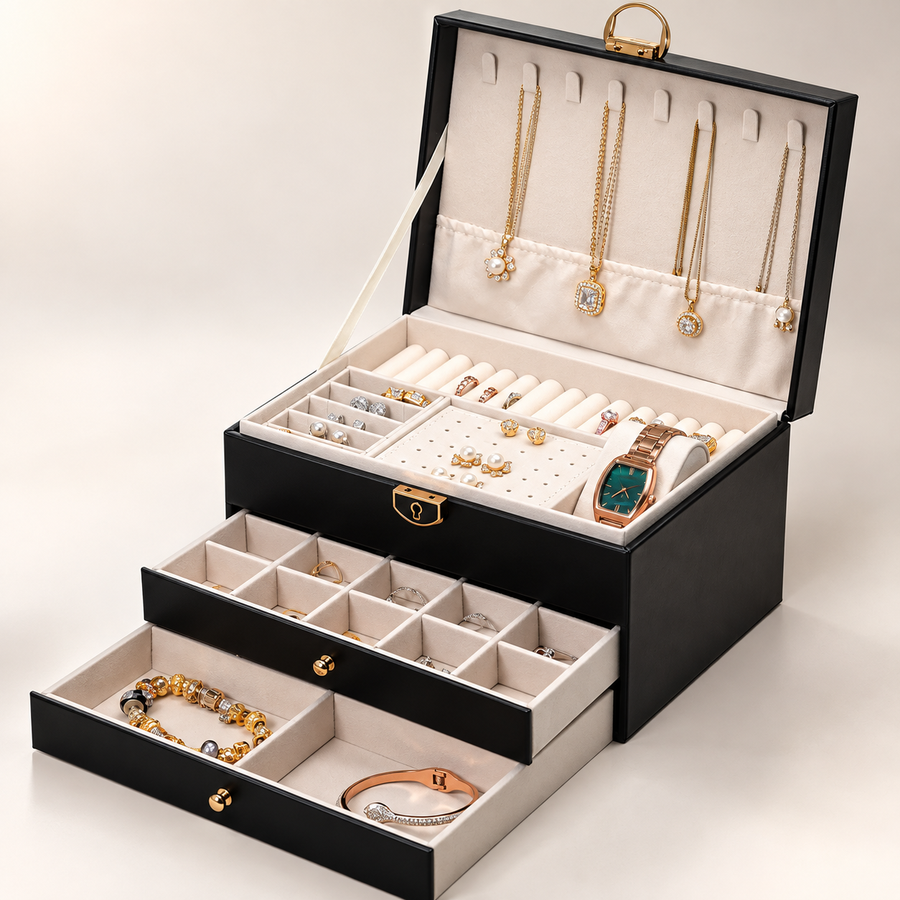 Multi Layer Jewelry Organizer Box