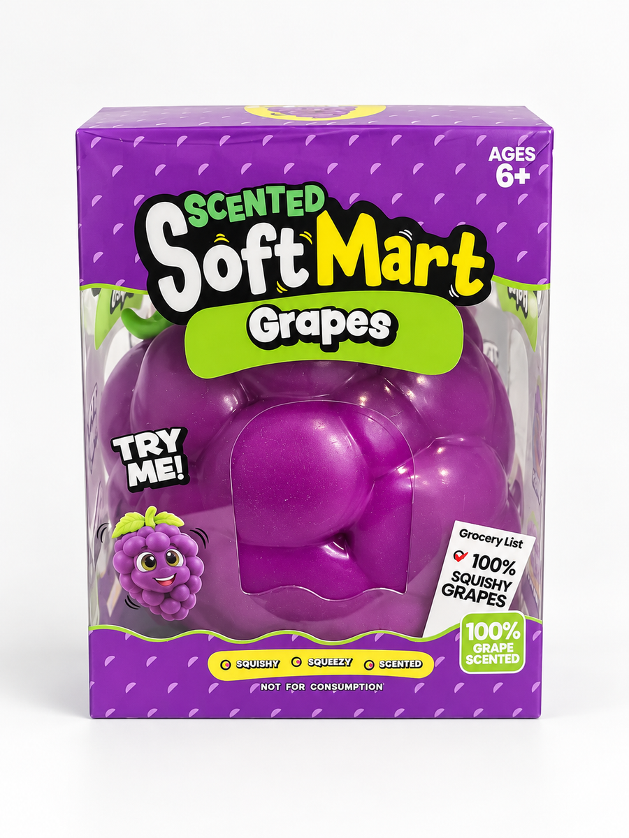 shopify tbale Large Grape Shaped Elastic Squishy Toy