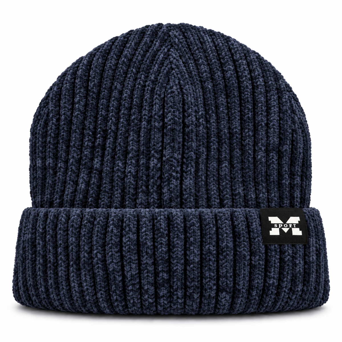 M Sport Ribbed Knitted Winter Beanie Hat