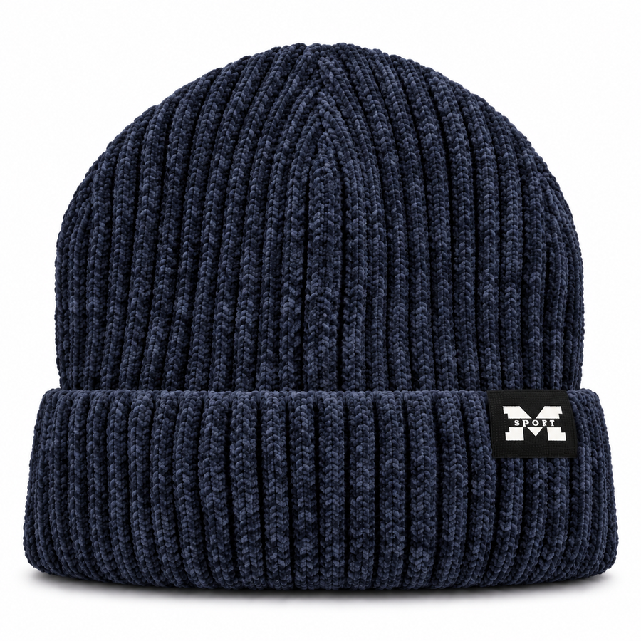 M Sport Ribbed Knitted Winter Beanie Hat