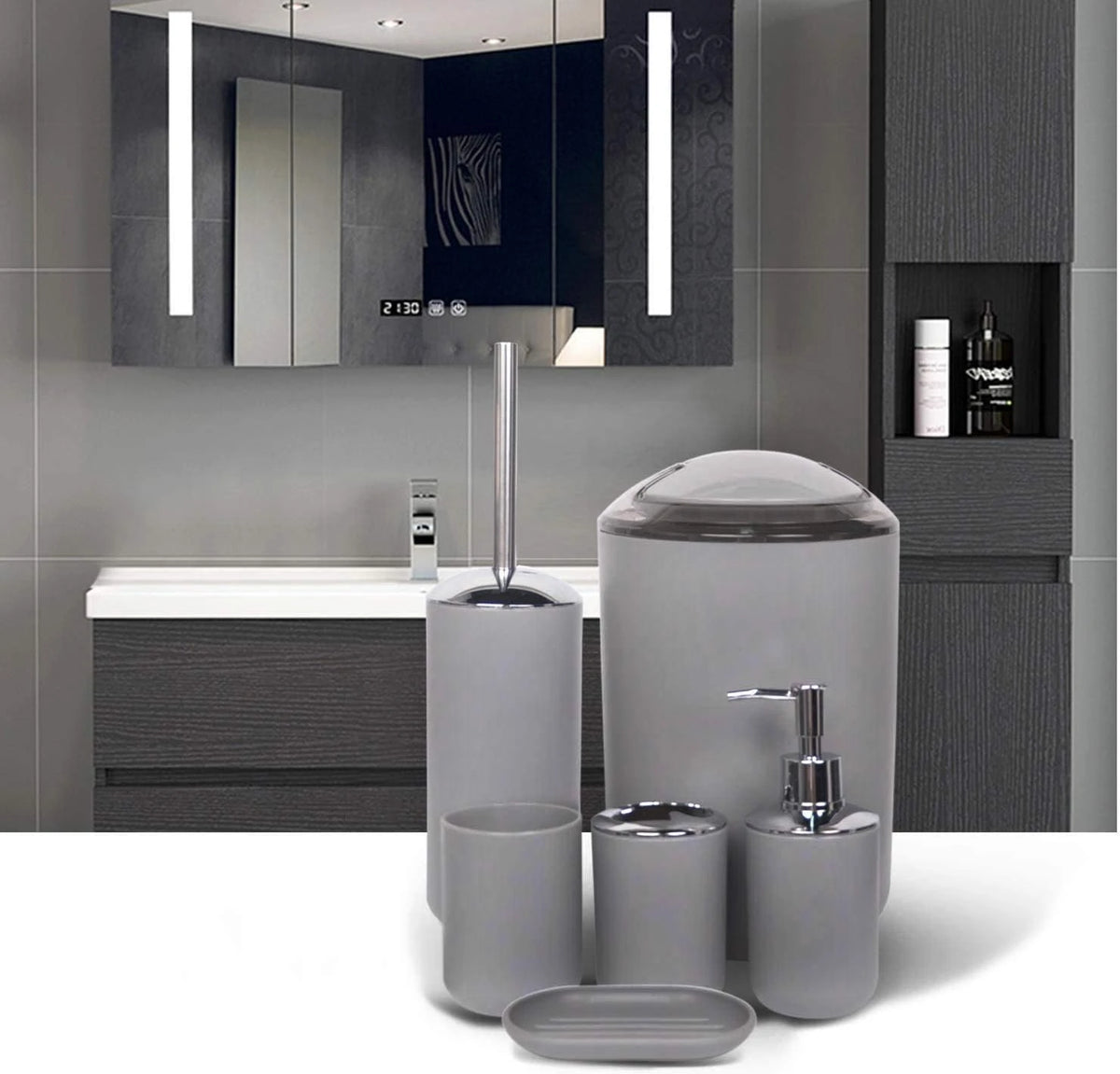 6 Pieces Bathroom Accessories Set - Image 3