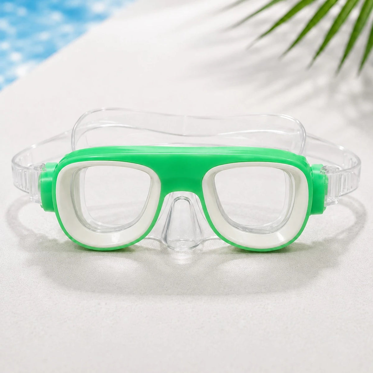 Kids Swimming Goggles Waterproof Swim Glasses Pool Beach Water Sports Eyewear Adjustable Transparent Strap
