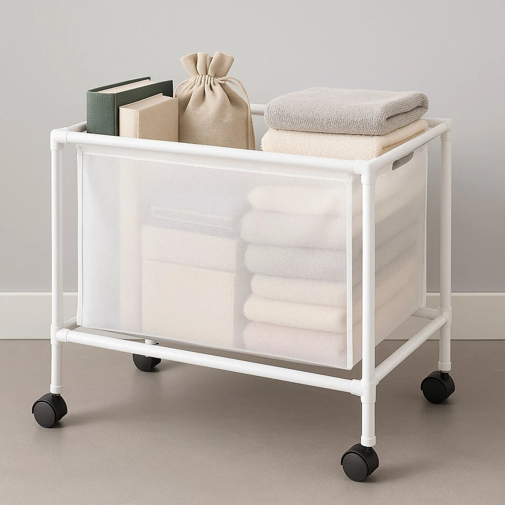 Rolling Fabric Storage Bin