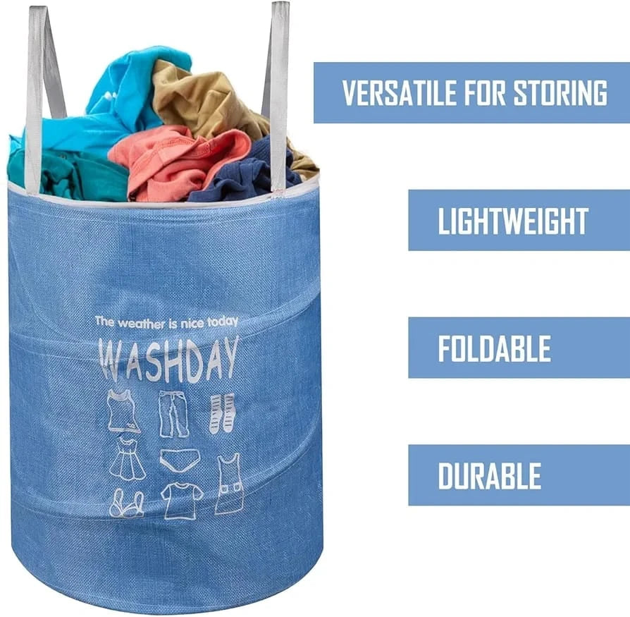 Round Foldable Laundry Basket
