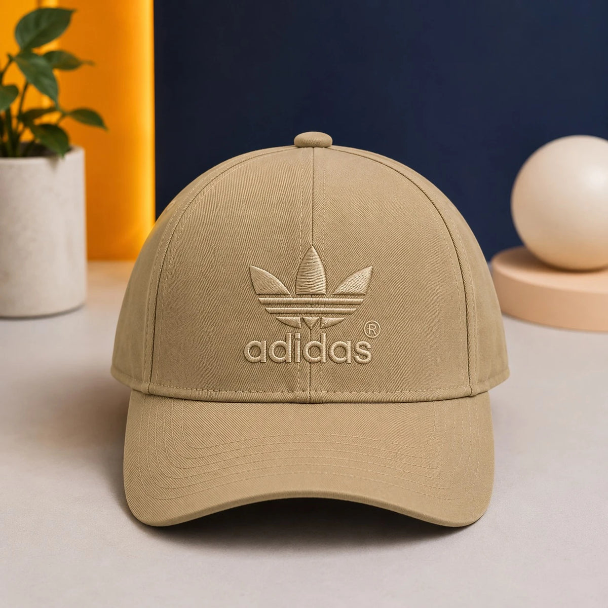 Adidas Style Polyester Baseball Cap for Men and Women Adjustable Casual Sports Cap
