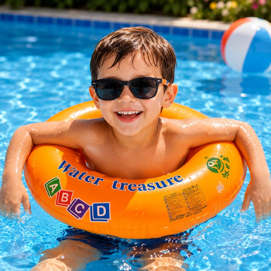 Kids Inflatable Swim Ring Pool Float Swimming Tube Water Ring Beach Float Water Play Training Ring