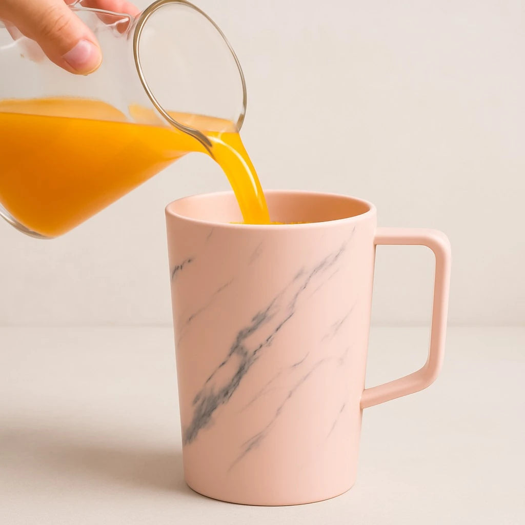 Non Breakable Marble Plastic Cup