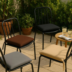 Soft Square Chair Cushion 40x40 cm Soft Fabric Padded Seat Cushion for Dining Kitchen and Home Chairs