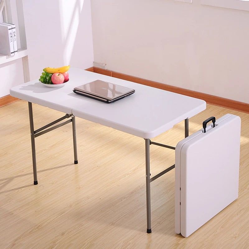 Folding Table White Portable Foldable Desk Work Table Laptop Table Study Table Indoor Outdoor Camping Table Picnic Table Utility Table