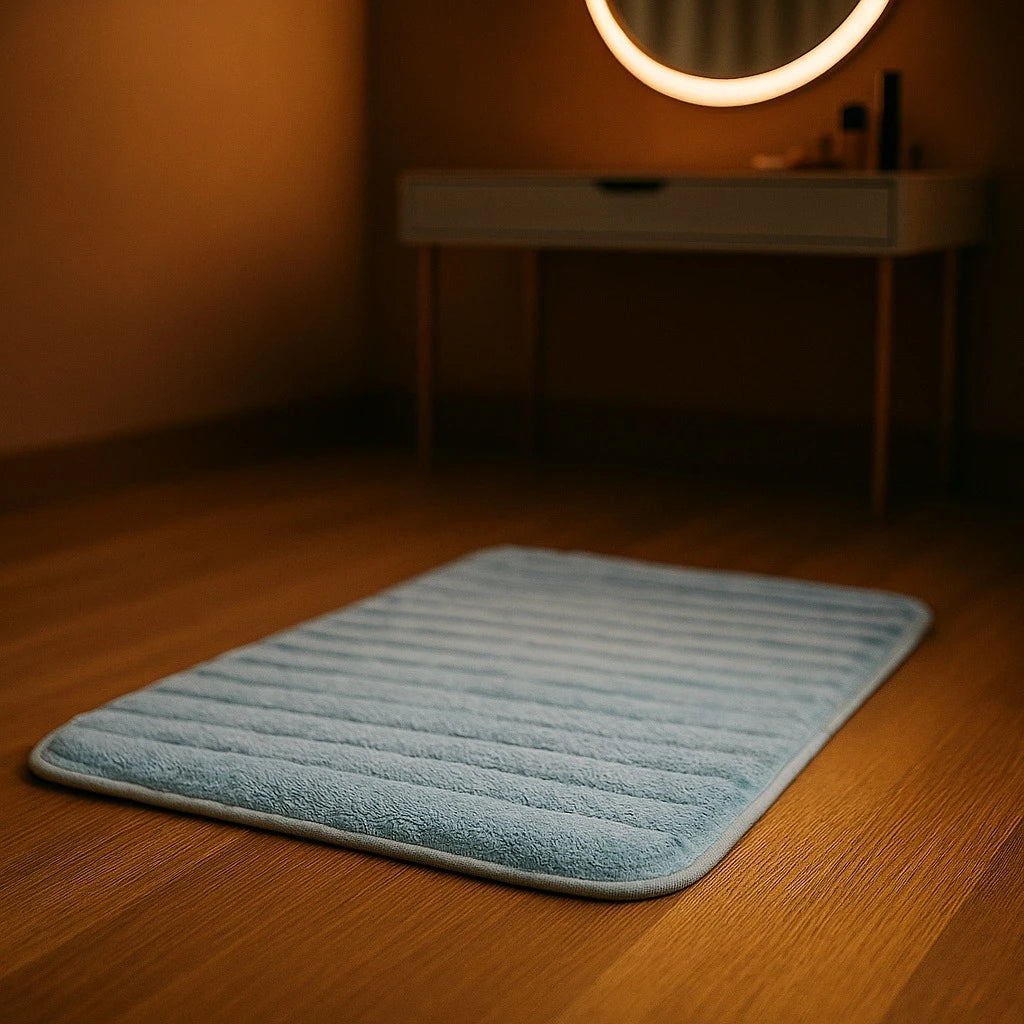 Wavy Soft Microfiber Carpet 100×60 cm