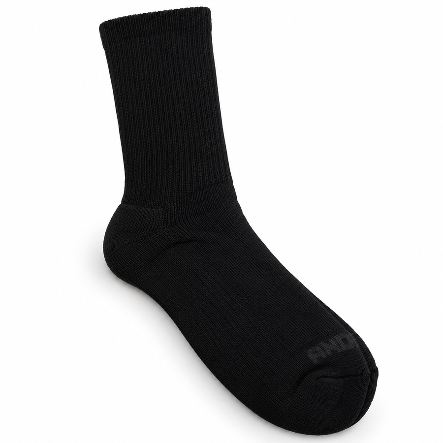 AND1 Men's Crew Socks – Set of 3 Pairs Black
