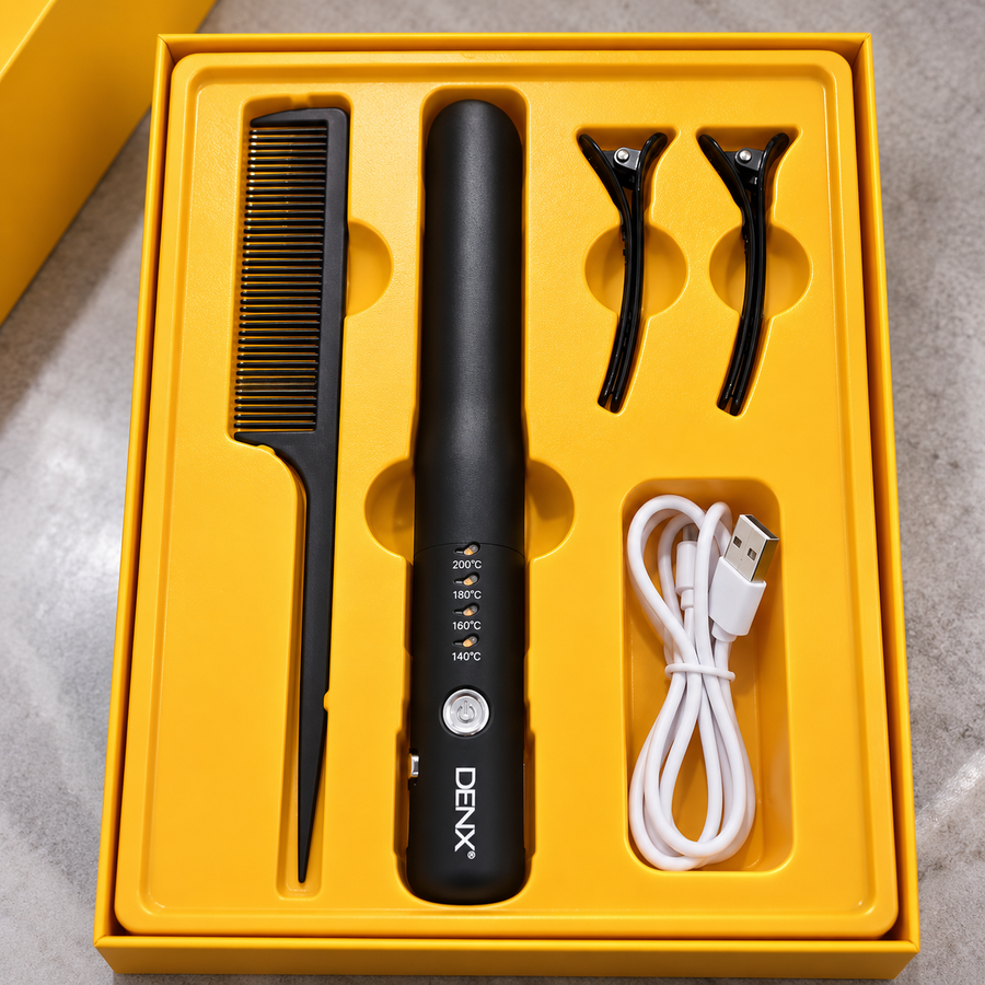 DENX Cordless Rechargeable Hair Straightener