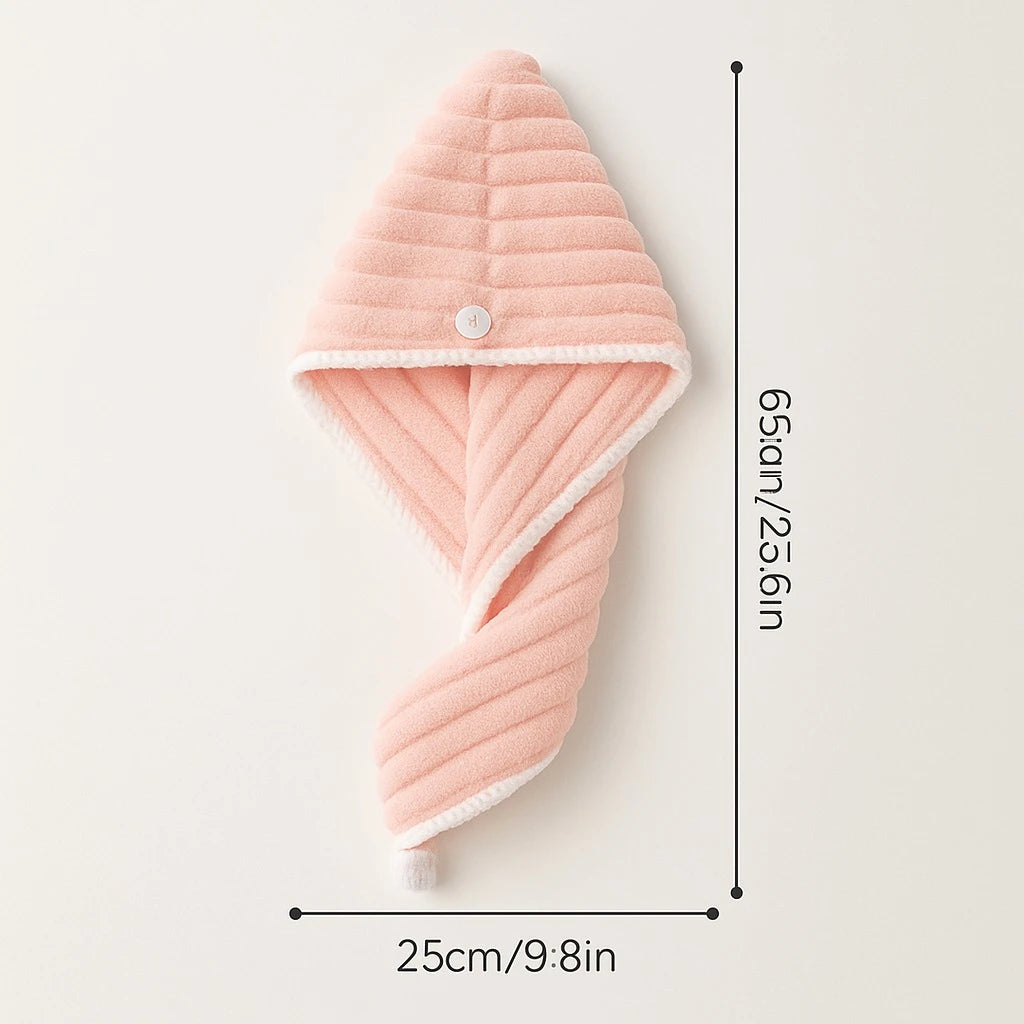 Hooded Microfiber Hair Towel hair styler